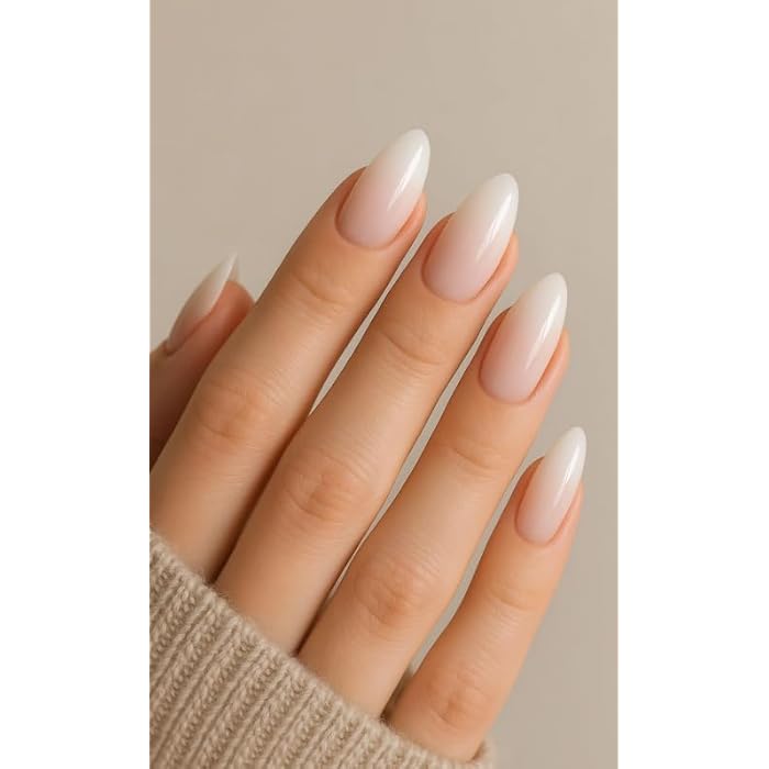 120pc Colored Stiletto False Nails Full Cover Soft Gel Acrylic Tips Pointy Fake Nail Artificial Fingernails Manicure Designs Decor for Women Girls Home Salon DIY. (5 COLOR-5 SHEETS) - OVAL SHAPE - Image 5